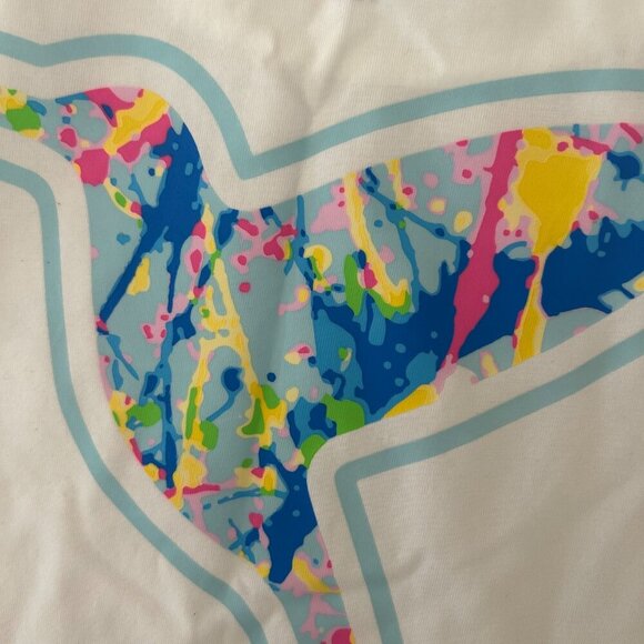 NWOT Birddogs Men's Splatterpaint Hummingbird Logo White Tee Shirt Size XL - Picture 9 of 11